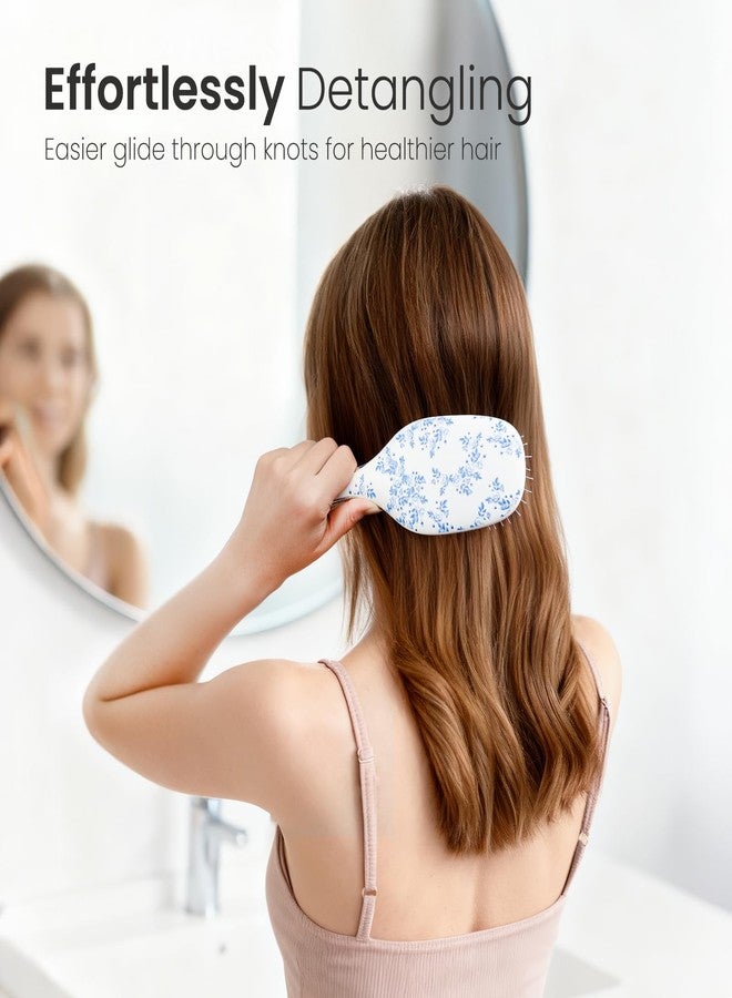 AIMIKE Porcelia Qing Detangler Brush, Pain-Free Detangling Brush with Soft FlexGlide Bristles, No Breakage or Pulling, Paddle Hair Brushes for Women Girls, Fast & Gentle Detangling for Thin Fine Hair - Image 5